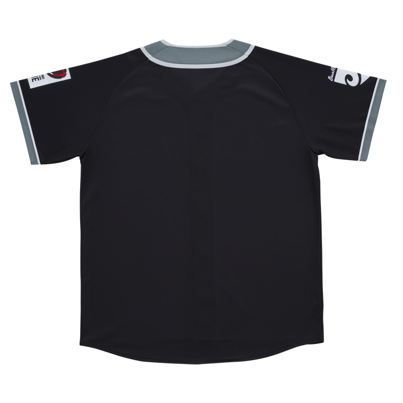 テレビで話題】 BADHOPベースボールシャツ 新品 BASEBALL SHIRT BLACK